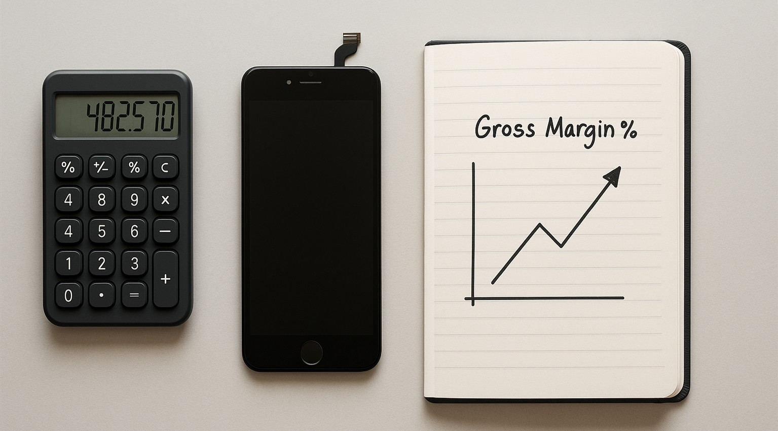 Phone parts profit margin calculation