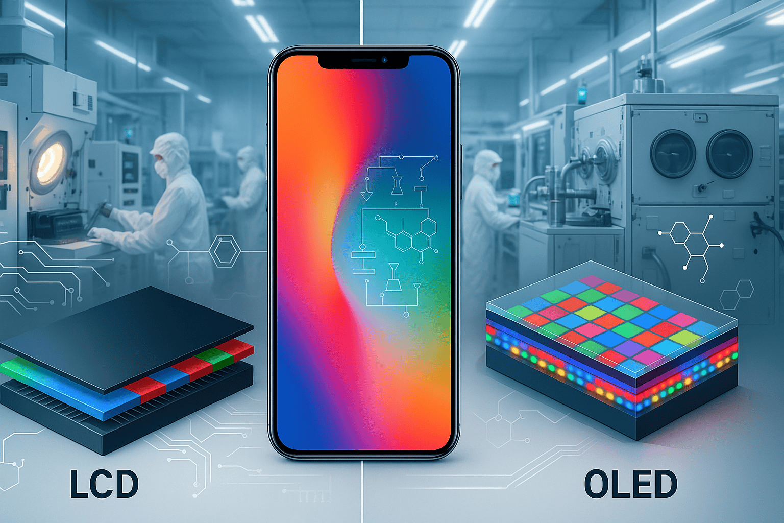 How Are Mobile Phone Screens Made? Complete Production Process Analysis from LCD to OLED