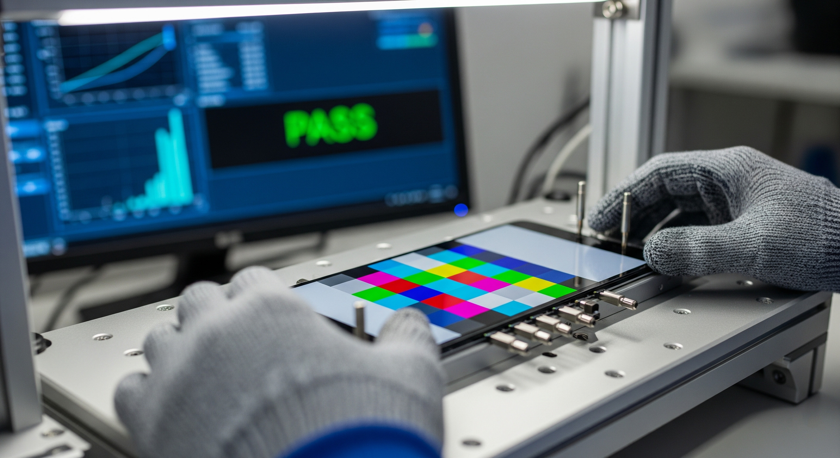 Quality control testing for phone parts